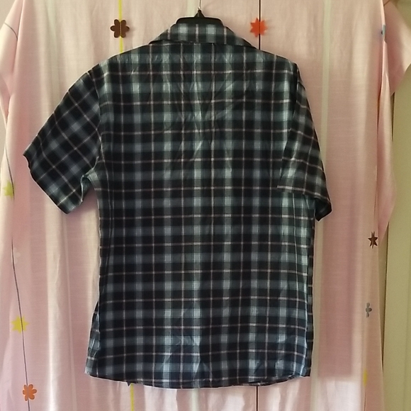 Navy Checkered Casual Shirt for Men - Picture 4 of 4